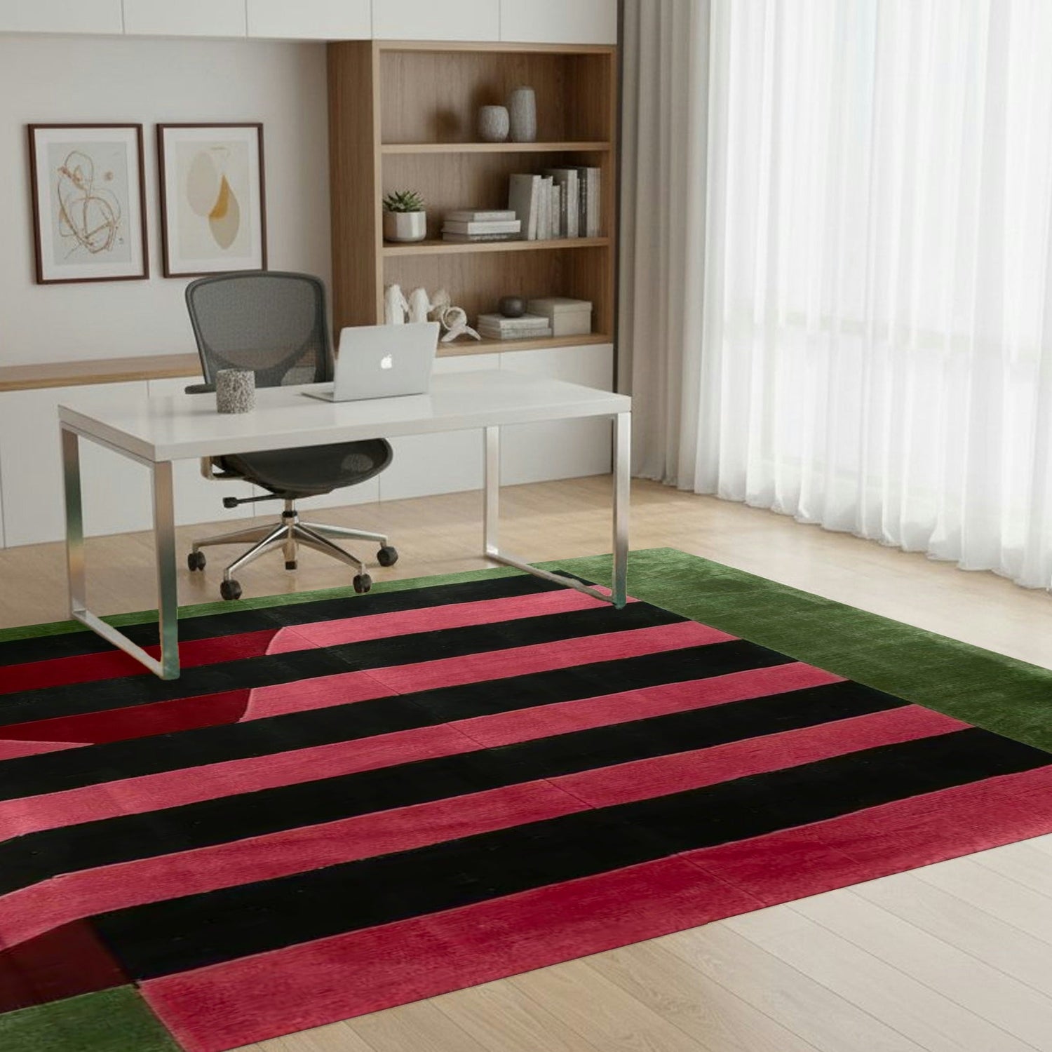 Shadow Line Fold Hand Tufted Rug