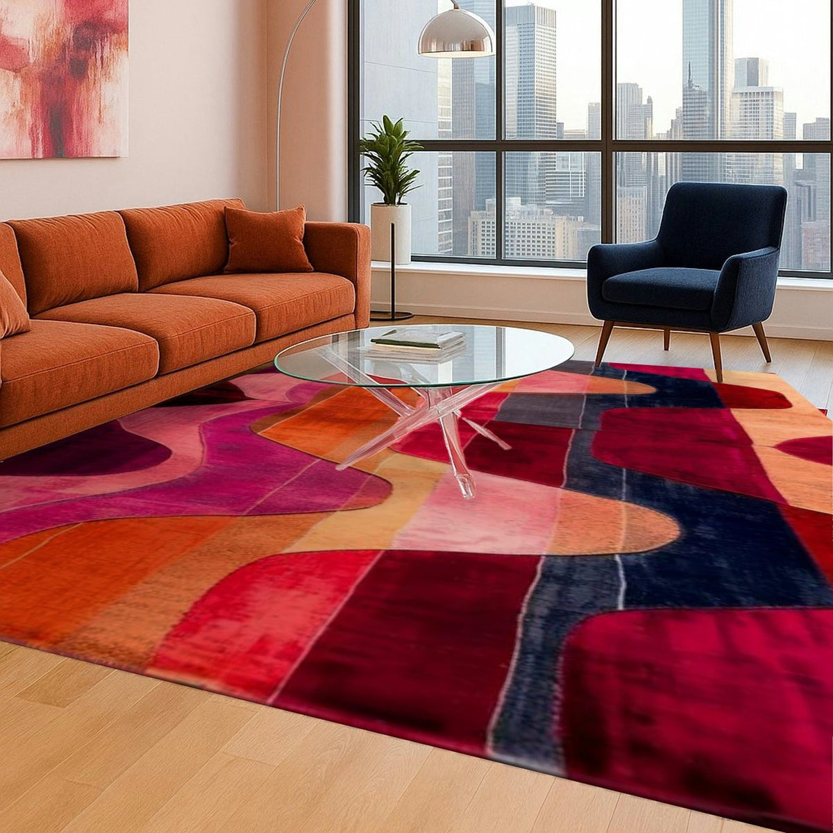 Solar Flow Hand Tufted Rug