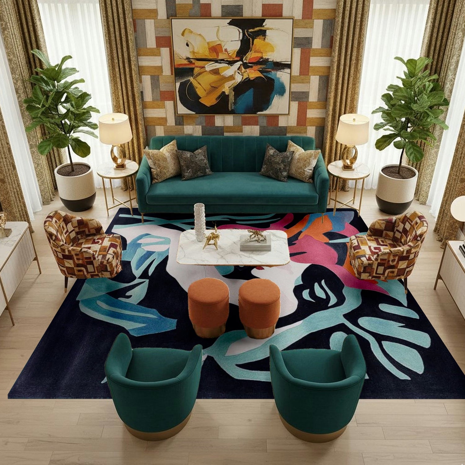 Spirit Frame Hand Tufted Rug