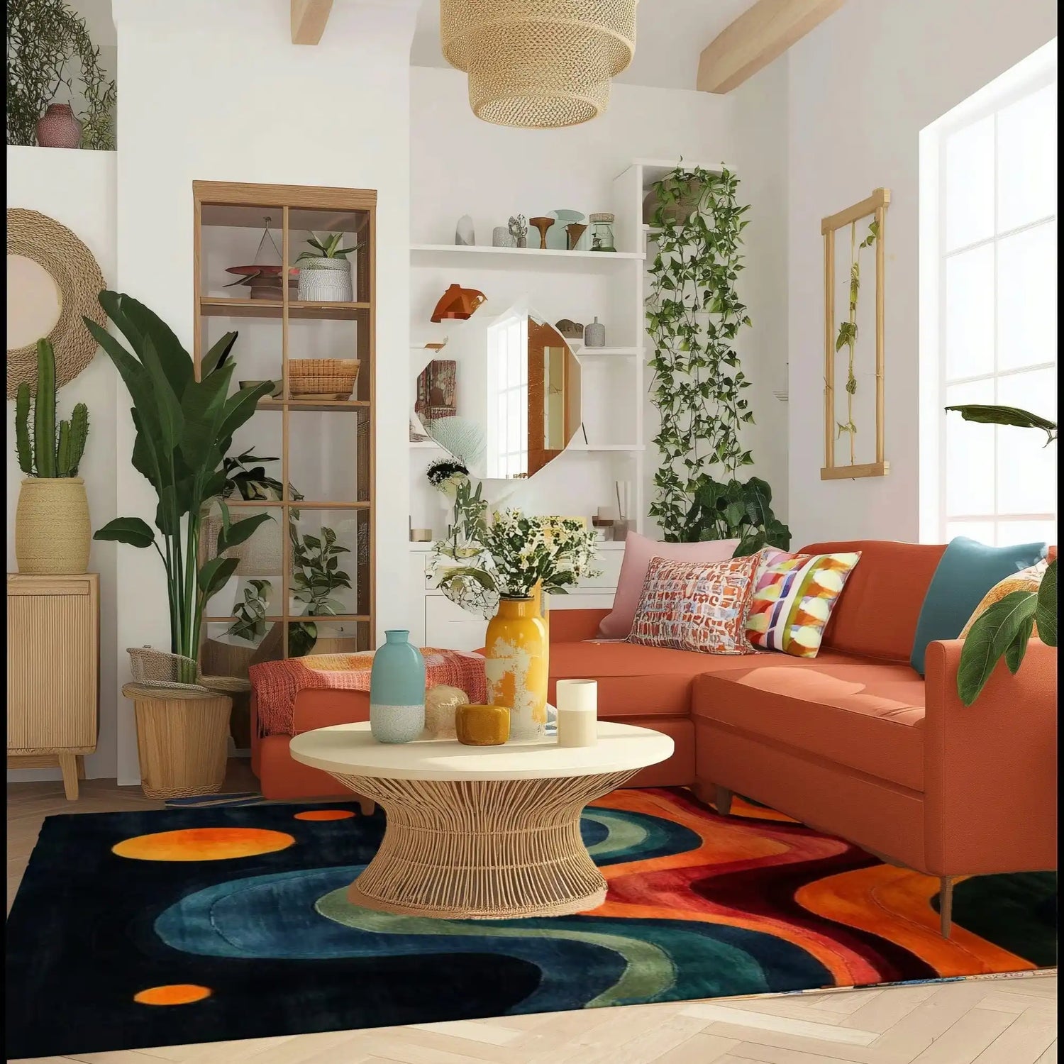Stellar Stripes Hand Tufted Wool Rug