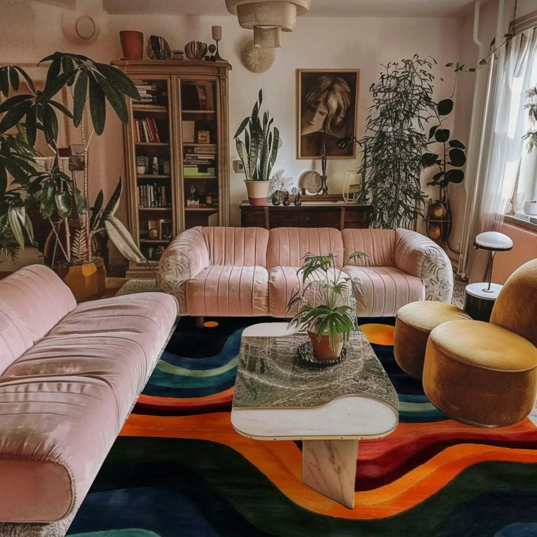 Stellar Stripes Hand Tufted Wool Rug