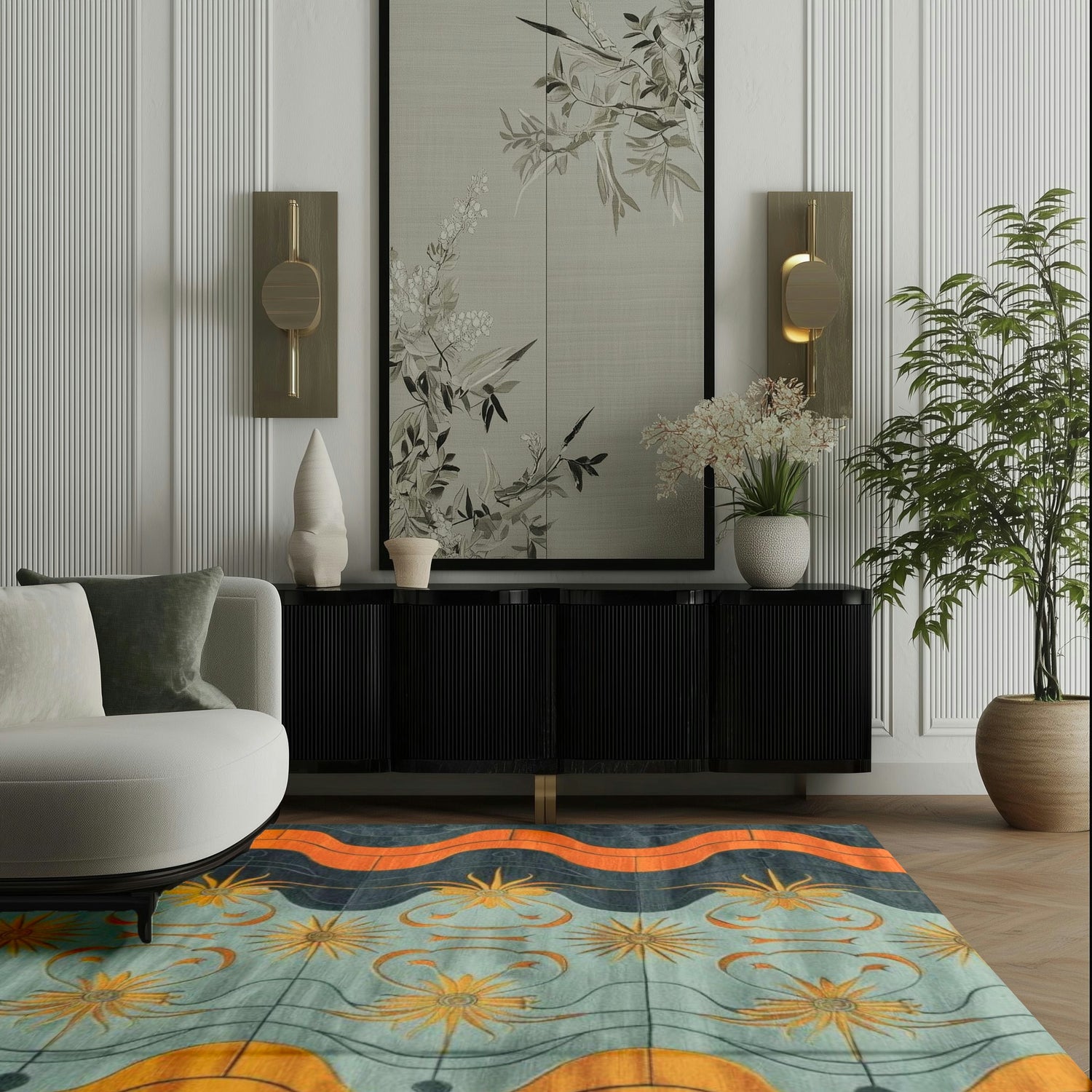 Tidal Glow Hand Tufted Rug