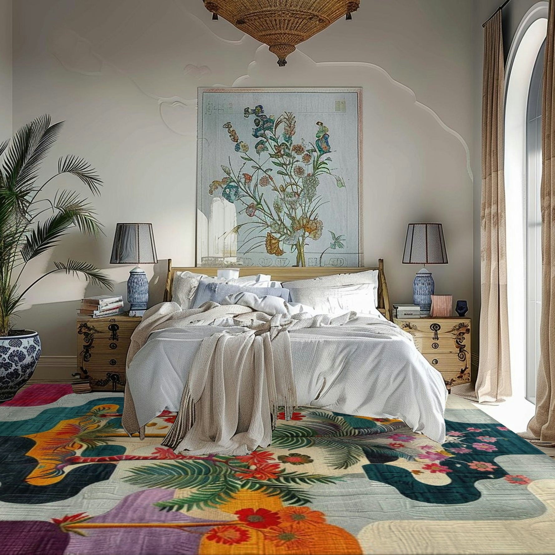 Tropical Oasis Hand Tufted Rug
