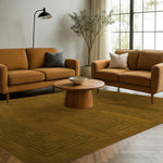 Turmeric Artic Geo Modern Hand Tufted Wool Rug