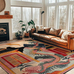 Twilight Dragon  Citadel Hand Tufted Wool Rug