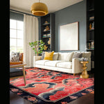 Vermilion Cloud Frame Hand Tufted Rug