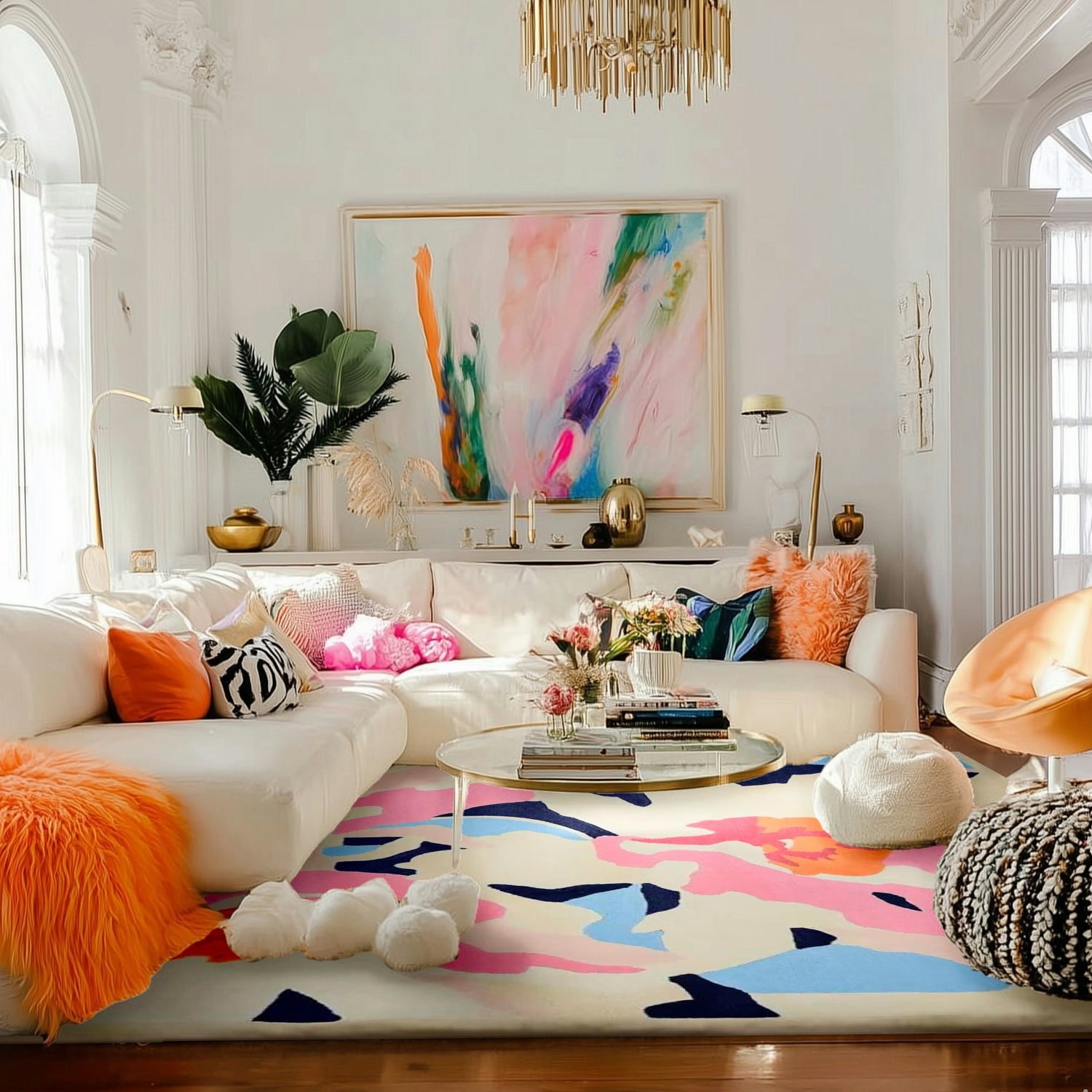 Vivid Flora Mirage Hand Tufted Rug