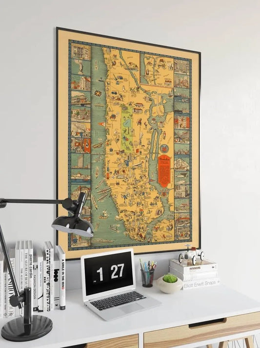 Manhattan Map Print| Art History