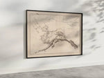 Map of Alaska and Adjoining Regions 1880| Map Wall Decor