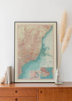 Map of Brazil| Old Map Wall Decor