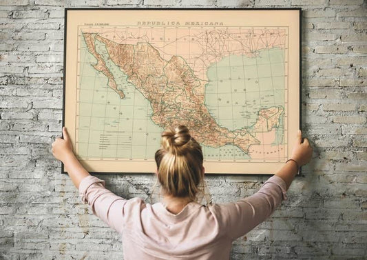 Map of Mexico 1922| Old Map Wall Decor Map of Mexico 1922| Old Map Wall Decor Map of Mexico 1922| Old Map Wall Decor 