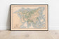 Map of Mountains, Lakes and Valleys of Asia 1852