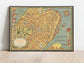 Map of Old Boston| 1929 Boston Map 