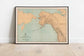 Map of Parts of North America and Asia 1903| Old Map Wall Decor