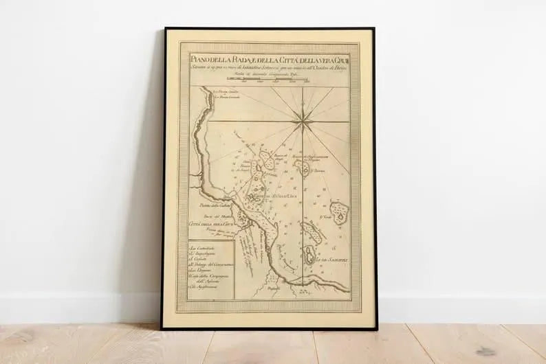 Nautical Chart of Veracruz 1777| Mexico Maps