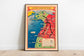 Map of State of Kentucky| Vintage Map Print Pictorial Map of Canada in World War 2| WW2 