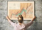 Map of Yosemite Valley| Old Map Wall Decor