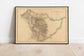 Map of the Black Hills of Dakota 1879| Map Wall Decor