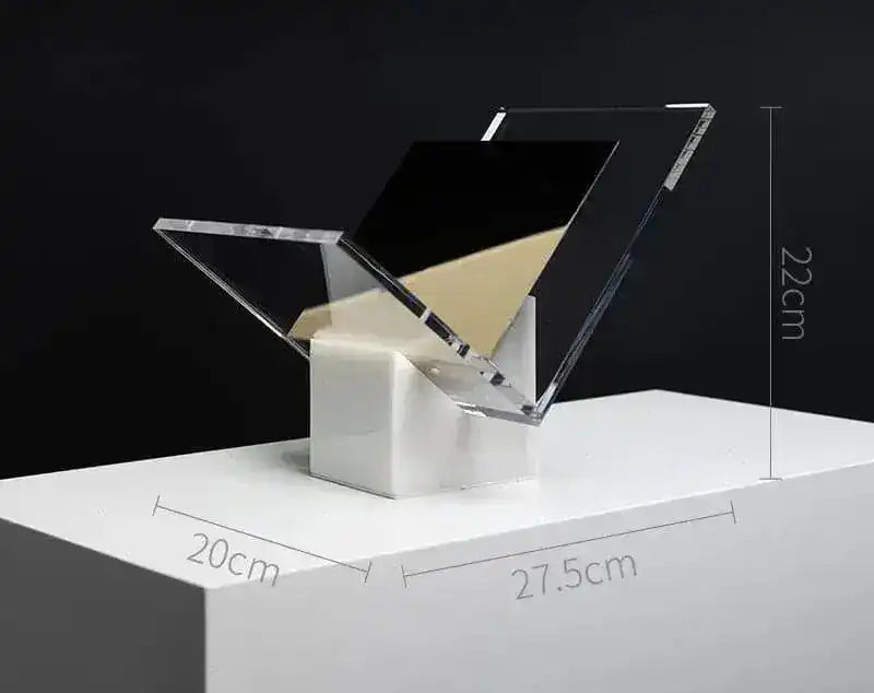 Marble and Acrylic Magazine Rack | Maia Homes – MAIA HOMES