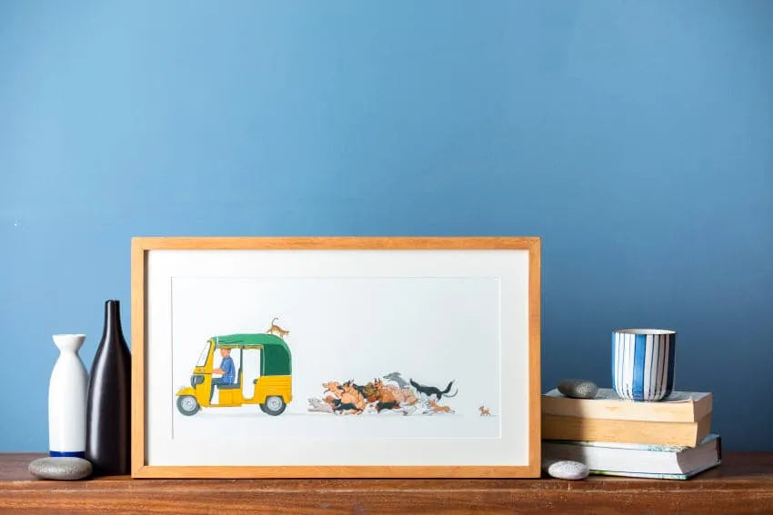 TUK TUK CHASERS Wall Art Print