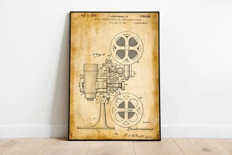 Camera Patent Print| Framed Art Print