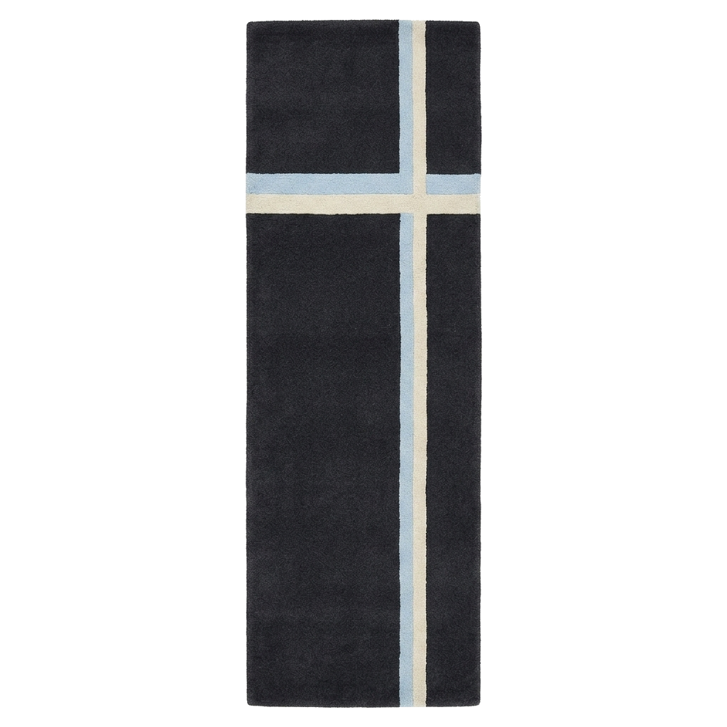 Midnight Meridian Hand Tufted Runner Rug
