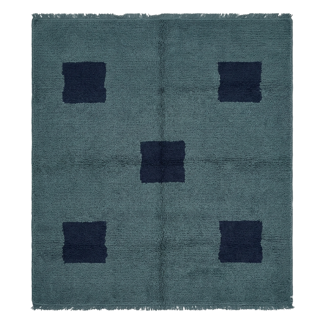 Midnight Quadrant Hand Knotted Rug