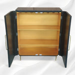 Bar cabinet, bone inlay door detail