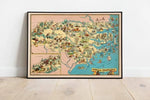 North Carolina Map Print| Art History