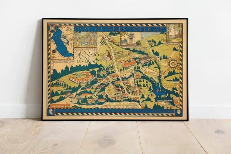 Mills College Map Print| Art History