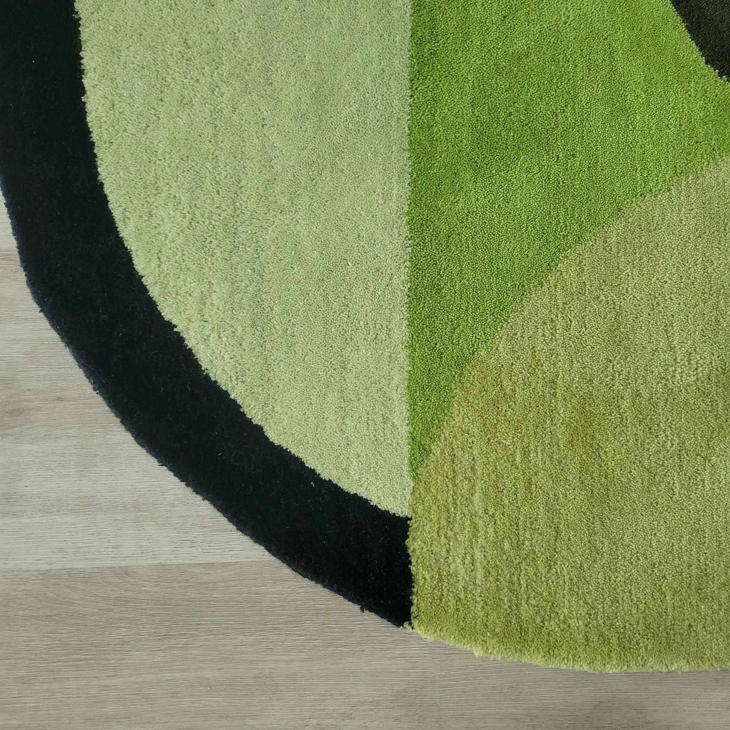 Mini Maia Geometric Round Hand Tufted Wool Rug - MAIA HOMES