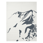 Minimalist Mountain Silhouette Hand Tufted Rug
