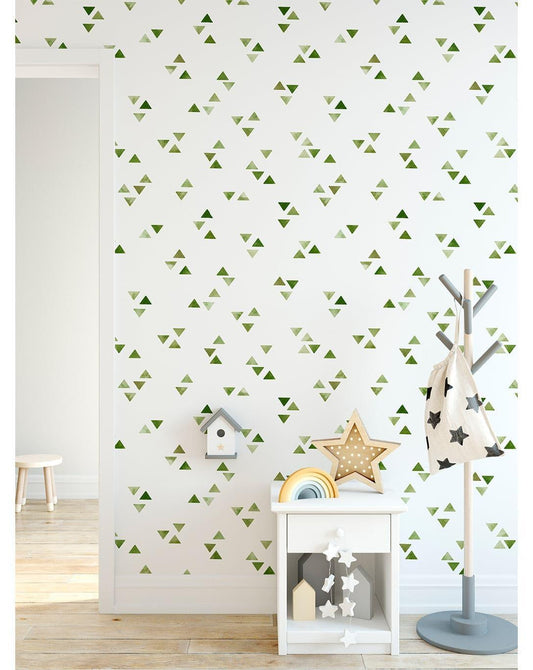 Minimalistic Green Triangle Wallpaper Minimalistic Green Triangle Wallpaper 