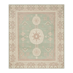 Mint Blush Khotan Hand Knotted Rug