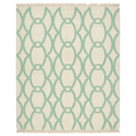 Mint Curves Hand Knotted Rug