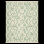 Rug with floral pattern on a white background