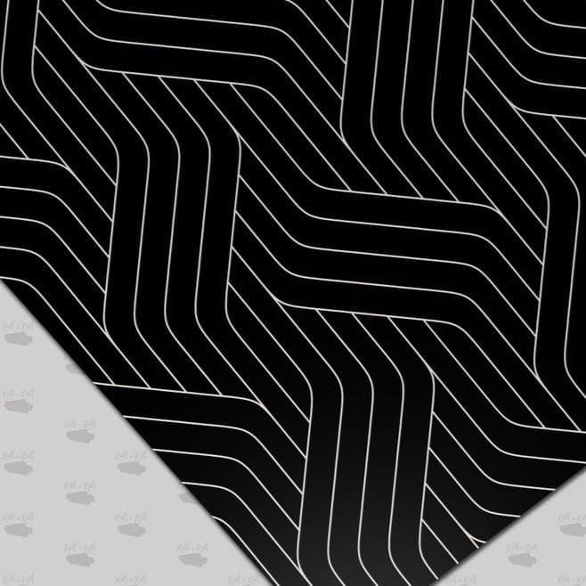 Modern Black Geometric Pattern Wallpaper 