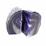 Purple Agate Stone Bookends