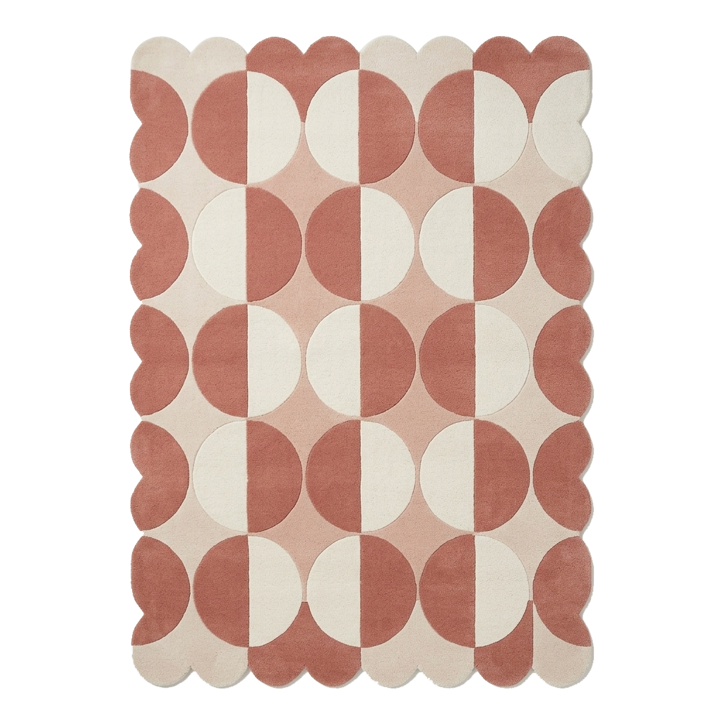 Modern Circular Hand Tufted Rug