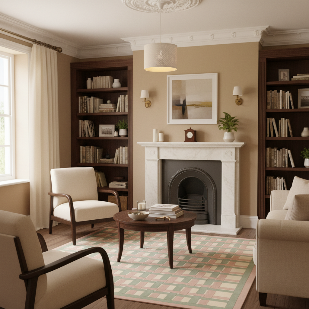 Modern Geometric Woven Lattice Square Hand Tufted Rug