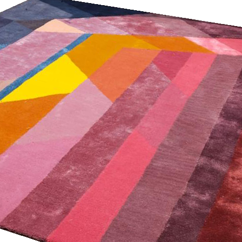 Modern Mosaic Hand Tufted Wool Rug