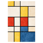 Mondrian Inspired  Hand Tufted Rug 