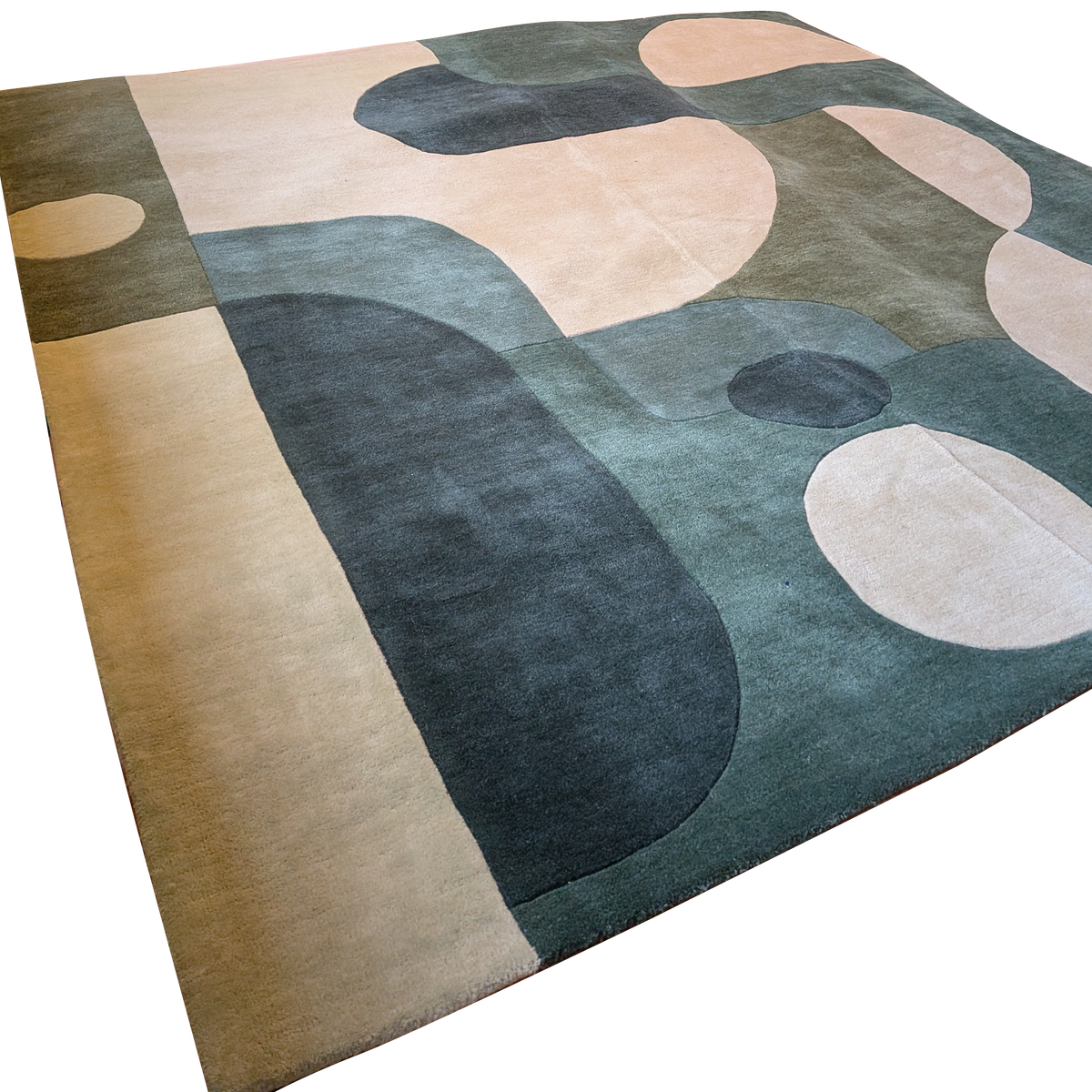 Monochrome Chic Hand Tufted Rug 8 x 8 ft