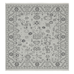 Monochrome Heritage Hand Knotted Square Rug