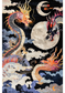 Moonlit Fury Hand Tufted Rug: A captivating portrayal of lunar rage and mystery. Hand-tufted with precision, it adds an aura of nocturnal drama to any room.