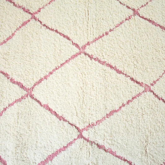 Moroccan Pink Beni Ouarain Classic Area Rug