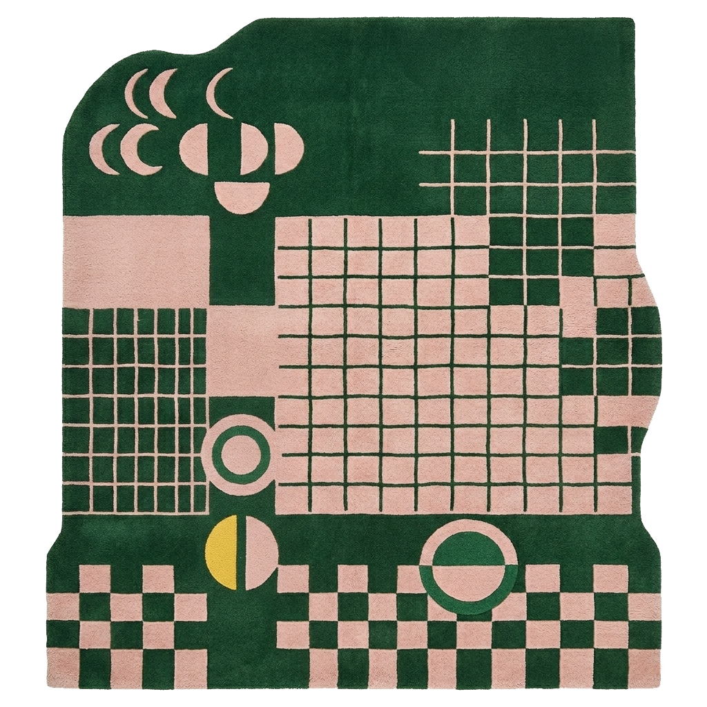Mossy Mesh Matrix Hand Tufted Rug