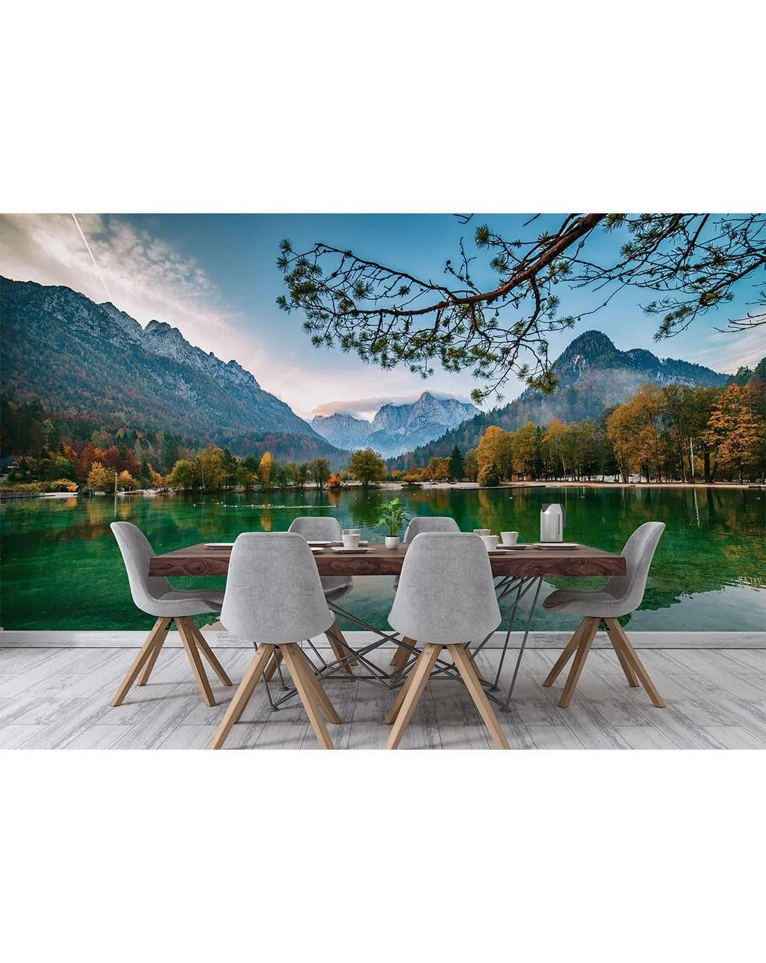 Mountain Lake Photo Nature Wall Mural