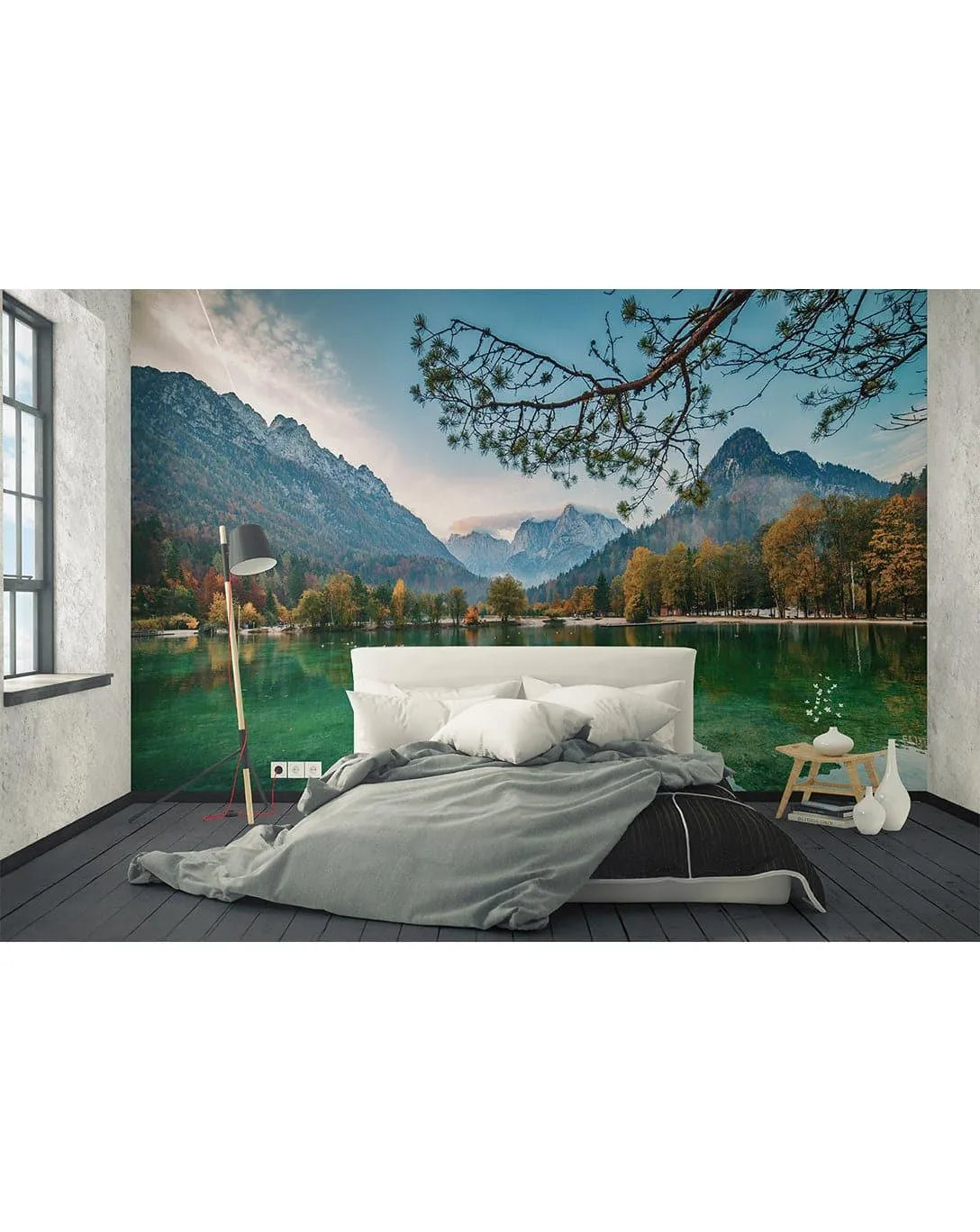 Mountain Lake Photo Nature Wall Mural