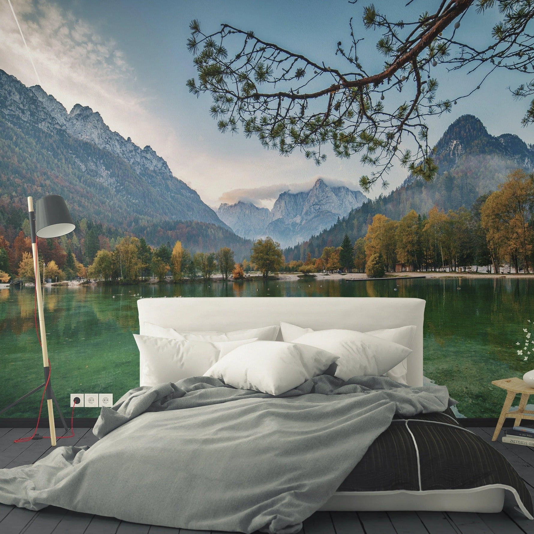 Mountain Lake Photo Nature Wall Mural